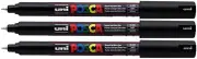 Uni Posca Marker PC-1MR in 16 Colours, Pack of 3, Black