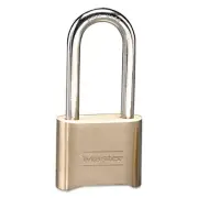 Master Lock Resettable Combination Padlock, Brass, 2 inch Wide, Brass Color,...