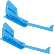 [Happyyami] 2Pcs Lawn Mower Measuring Ruler Durable Lawn Grooming Leveling Gauge Accurate Deck Level Tool for Height for Push and Riding Mowers