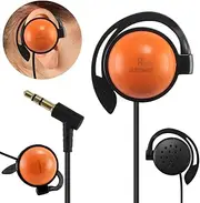 EXMAX SE-55 Single Side Earphone 3.5mm Foamless Wired Ear-Hook Large Speaker for EX-200N EX-100 Plus Wireless Tour Guide Receiver Touring Groups Audience Radio Podcast Laptop MP3(Right-Side Earphone)