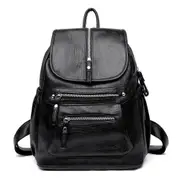 High Quality Backpack Pu Leather Female Women Backpacks Travel Luxury Purse For Large Capacity Designer Bag Women's Bags & Handbags