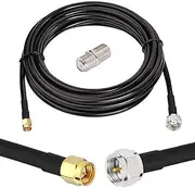 CORONIR 16ft SMA to F Adapter Cable SMA Male to F Male RF Coaxial Cable RG58 Cable for TV Radio Antenna Satellite Port RTL-SDR Dongle Pack of 1