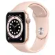 【Apple】 Watch S6 GPS 40mm 金色鋁金屬錶殼+粉沙色運動型錶帶(MG123TA/A)
