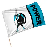 Port Adelaide Power AFL Retro Mascot Design GAME DAY Pole Flag Banner