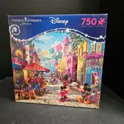 Disney Thomas Kinkade Mickey Minnie Goofy Donald 70 Bridge Street Puzzle 750