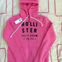 在飛比找蝦皮購物優惠-【Hollister】美國女版 正桃紅連帽外套