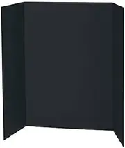 Protectafile High Quality Black Tri fold Spotlight Foam Presentation Board 840 x 594mm (A1-A2) for Displaying Artwork and Projects (1)