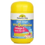 NATURE'S WAY Nature's Way - *Kids Smart Vita Gummies Omega-3 DHA Fish Oil 60 Gummies (9314807066697) [Parallel Import] 60 Gummies