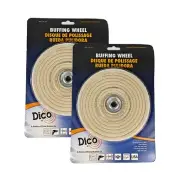 2 Dico Cotton Firm Cushion Buffing Wheel #40 6" 7000194