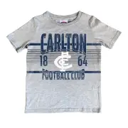Carlton Blues Official AFL Team Logo Football Supporter Logo Youth T-Shirt Tee