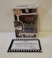 Funko POP MORTAL KOMBAT X SUB-ZERO #251 Signed STEVE BLUM COA