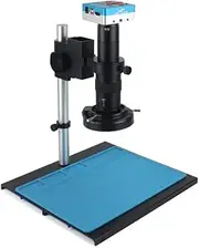 4K 48MP HDMI USB Digital Video Monocular Microscope Camera Continus Zoom 180X 300X C-Mount Lens for Soldering Phone Repair Tools (Size : 300X)