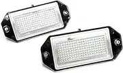 FIQOME 2x LED Licence Number Plate Light White Canbus, for 850 854 940 944 960 964 4-door saloon Car Number Plate Led Light