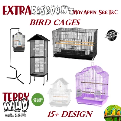 AU Bird Cage Pet Cages Aviary Large Carrier Travel Canary Cockatoo Parrot XL