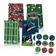 2set Football Touchdown Sports Game Party Candy Gift Kraft Paper Bags Birthday
