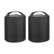 2Pcs 40L Waterproof Dry Bag Dry Backpack Roll Top Lightweight Black