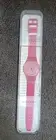 New Swiss Swatch Originals Time Never Dies Pink Silicone Watch GM180