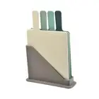 4Pcs Kitchen Cutting Board with Handle Cutting Mat for Vegetables Fruit Beef