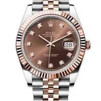 在飛比找PChome24h購物優惠-ROLEX 勞力士126331 巧克力時鑽面-41mm