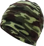 [X AUTOHAUX] Cycling Hat Keep Warm Ear Protection Hard Hat Liner Polar Fleece Fabric Green 27x18cm 1 Pcs