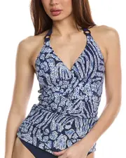 Tommy Bahama Playa Brava Reversible Ring Tankini Top
