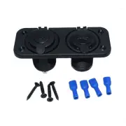 Car Cigarette Lighter Socket Splitter Dual USB Charger Power Adapter Outlet 12V