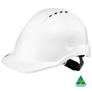 Maxisafe HVS590-W - Vented Hard Hat White Sliplock Harness