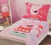 4 pc Fun House Peppa Pig Toddler Bed Set NIP