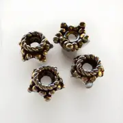 Sterling Silver Bead Caps 6mm Qty:4