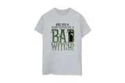 Wizard Of Oz Womens/Ladies Wicked Bad Witch Boyfriend T-Shirt (Sports Grey) - UTBI52993