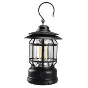 Camping Lantern LED Tent Light with Hook Dimmer Switch Retro Lamp Outdoor Home