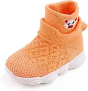 [FLIGUIGIN] Baby Shoes (6-24 Months) Toddler Shoes Training Baby First Step Shoes Stretch Baby Shoes Non-Slip Shoes Soft-Soled Breathable Kids Shoes Mesh Fly-Knit Shoes