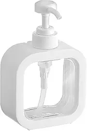 Furtryvl Empty Soap Dispenser with Pump - Refillable Hand Soap Containers with Pump - Portable Containers, 300/500ml Shampoo Lotion Hand Pump, Clear Leakproof Shower Gel Bottle for Bathroom