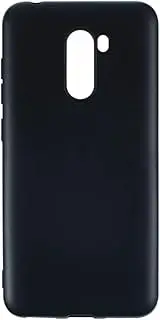 TPU Phone Case Compatible with Xiaomi Pocophone F1, Slim Shockproof Soft Cover with Anti-Scratch Design and Precise Cutouts for Full Protection (Black)