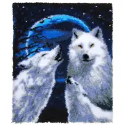 Vervaco® Howling Wolves Latch Hook Kit