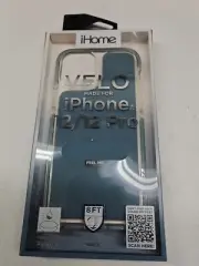 iHome 2IHPC0778L9W2 iPhone 12/12 Pro Silicone Velo Case, Blue