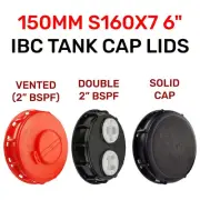 Bucket Lid S160X7 6 IBC Adapter BSPF Blank Vent Top Fill Cap Oil-Water Farm-Tank