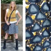 Anthropologie Fei Pebble Beach A Line Tie Waist Skirt Size 10