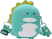 [Yardenfun] 1Pc Crossbody Bag Adorable Silicone Coin Purse for Change Green Lightweight Portable Stylish Storage Pouch for Boys