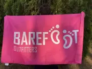 Barefoot Outfitters Sand Free Rapid Dry Light Gym Sport Beach Towel Travel Pink