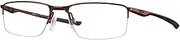 [Oakley] OX3218 Eyeglasses Bundle: OX 3218 321811 Socket 5.5 Brushed Grenache and Large Black leash Accessory kit, Socket 5.5 Brushed Grenache