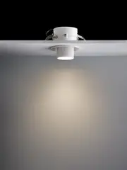 Luton GU10 Recessed Gimble 93mm Cut Out Downlight in White