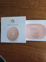 Google Nest Smart Thermostat for Home w - Programmable WiFi New with Trim Kit