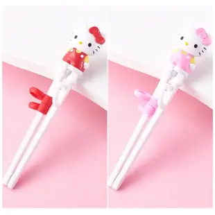 【TDL】凱蒂貓HELLO KITTY兒童學習筷練習筷筷子環保餐具191727/191796(平輸品)