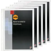 5 Pack Marbig Deluxe Heavy Weight Copysafe Sheet Protectors Plastic Sleeves A3 Box 100