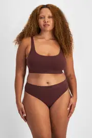 [Bonds] Bonds Women's Bases Viscose Bamboo Seamless G-String in Cocoa Nuts Size: 8 8 Cocoa Nuts