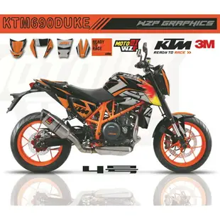 №✕KTM 690DUKE杜克WZP個性改裝全車貼花貼紙車貼貼膜防曬防水不脫色