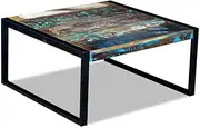 Solid Reclaimed Wood Coffee Table for Living Room - Modern Center Table, Wood Table, Farmhouse, Tables Office, 80x80x40 cm