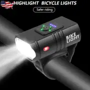 LED Bicycle Front Light 10W 6 Modes USB Rechargeable MTB Bike Front Lamp