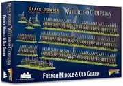 Warlord Black Powder Epic Battles: The Waterloo Campaign French Middle & Old Guard Military Table Top Wargaming Plastic Model Kit 312002004